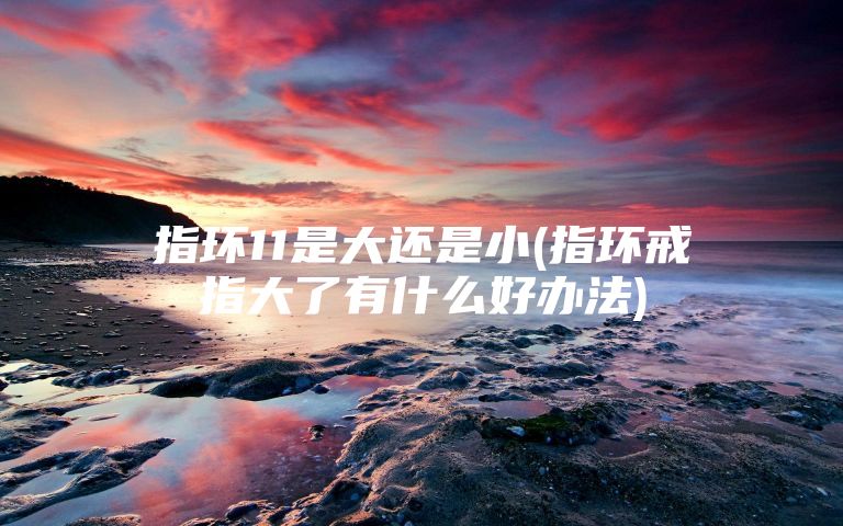 指环11是大还是小(指环戒指大了有什么好办法)