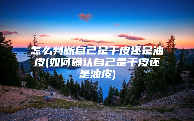 怎么判断自己是干皮还是油皮(如何确认自己是干皮还是油皮)