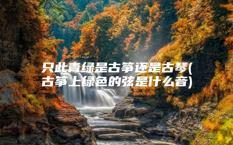 只此青绿是古筝还是古琴(古筝上绿色的弦是什么音)