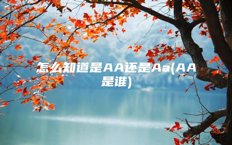 怎么知道是AA还是Aa(AA是谁)