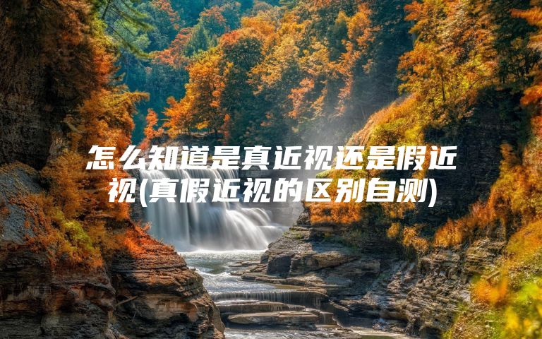 怎么知道是真近视还是假近视(真假近视的区别自测)