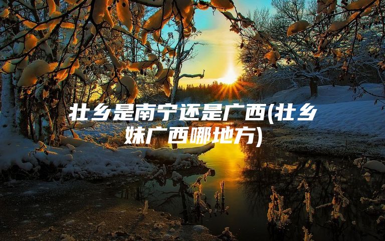 壮乡是南宁还是广西(壮乡妹广西哪地方)