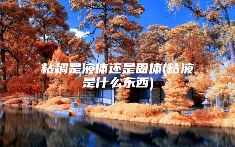 粘稠是液体还是固体(粘液是什么东西)