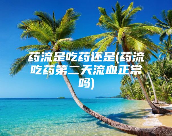 药流是吃药还是(药流吃药第二天流血正常吗)