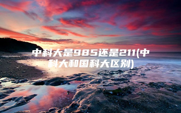 中科大是985还是211(中科大和国科大区别)