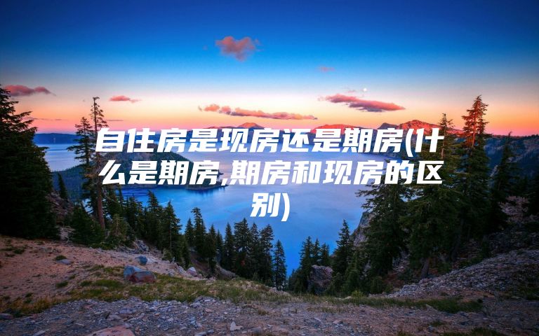 自住房是现房还是期房(什么是期房,期房和现房的区别)