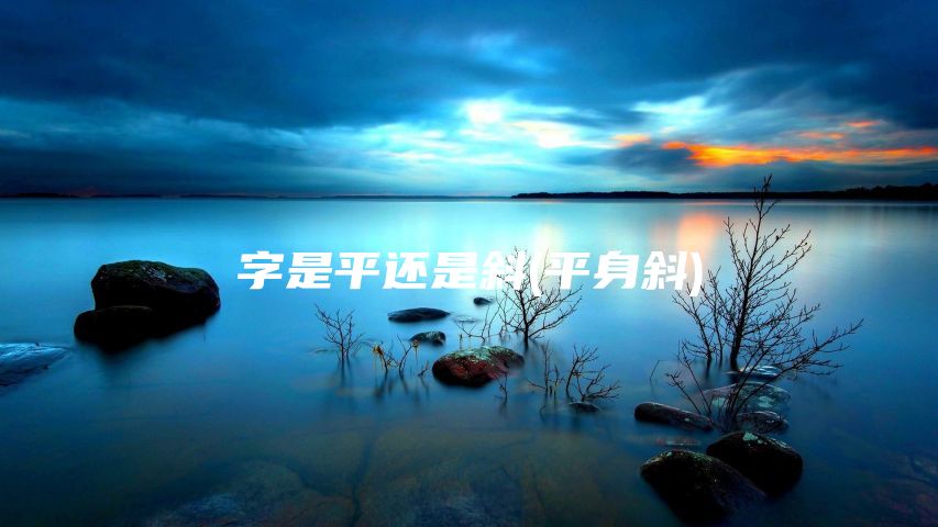 字是平还是斜(平身斜)