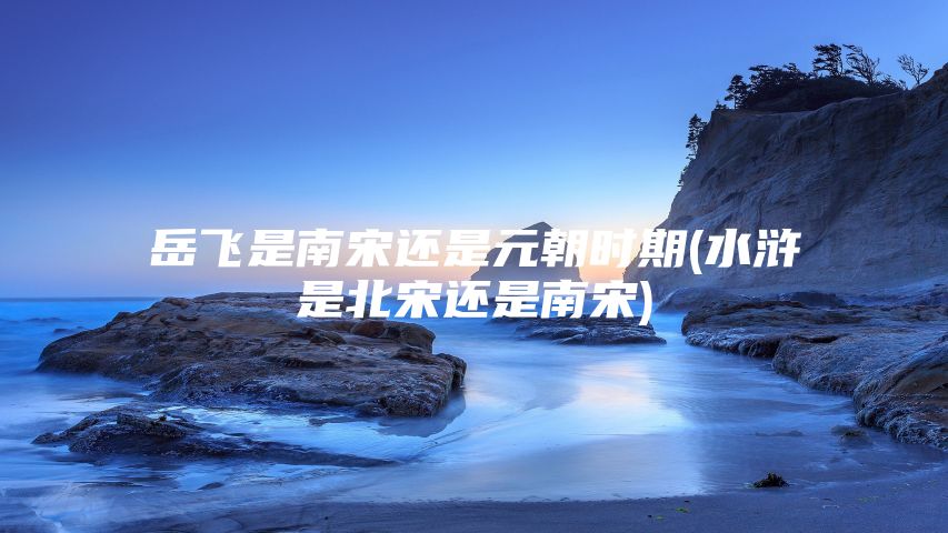 岳飞是南宋还是元朝时期(水浒是北宋还是南宋)