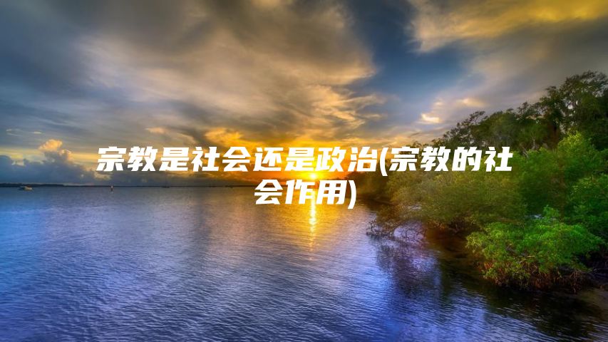 宗教是社会还是政治(宗教的社会作用)