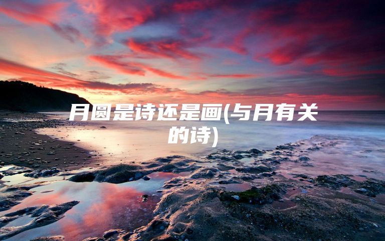 月圆是诗还是画(与月有关的诗)