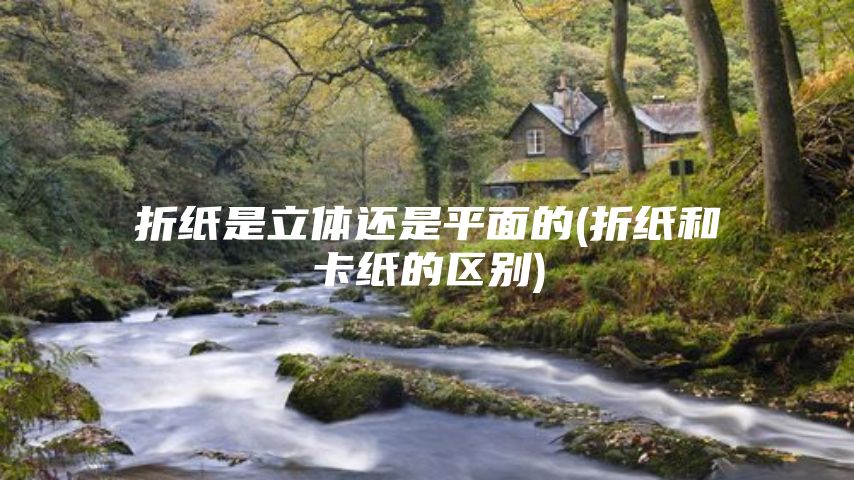 折纸是立体还是平面的(折纸和卡纸的区别)