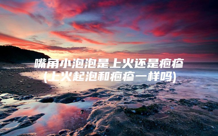 嘴角小泡泡是上火还是疱疹(上火起泡和疱疹一样吗)