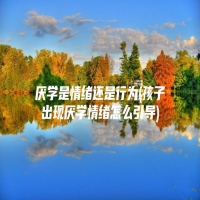 厌学是情绪还是行为(孩子出现厌学情绪怎么引导)