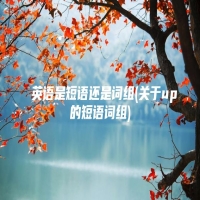 英语是短语还是词组(关于up的短语词组)