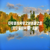 引号是在问号之前还是之后(双引号和问号一起用)