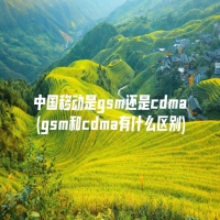 中国移动是gsm还是cdma(gsm和cdma有什么区别)